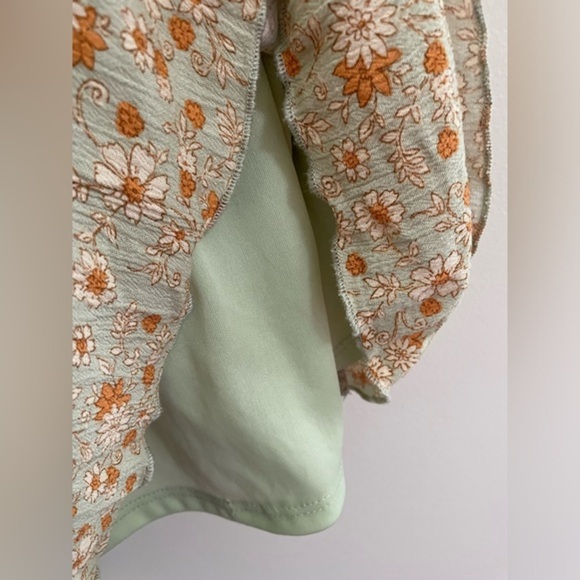 Altar'd State Floral Ruffle Sun Dress - L - Picture 5 of 8